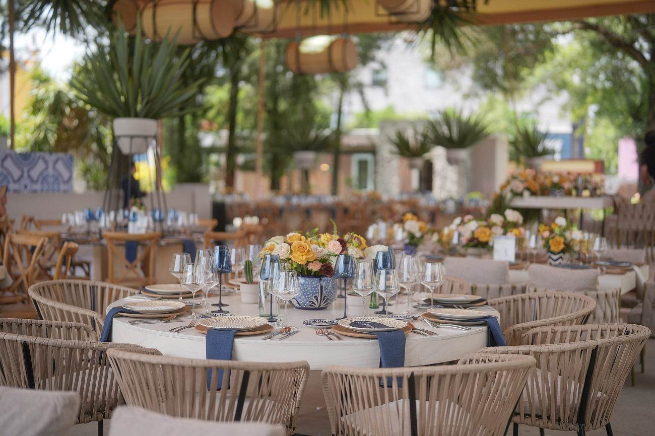 Wedding at Banyan Tree Puebla trinitarias garden